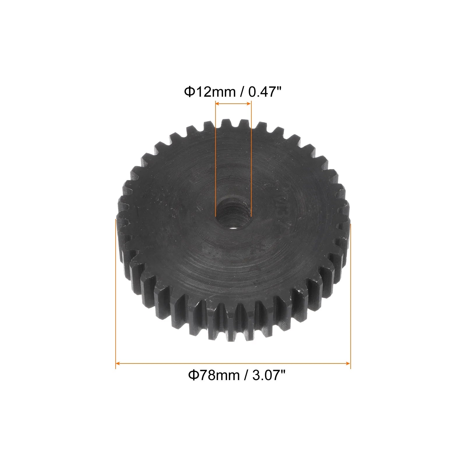 Straight Spur Gear 37T 2 Module 45# Steel L1746