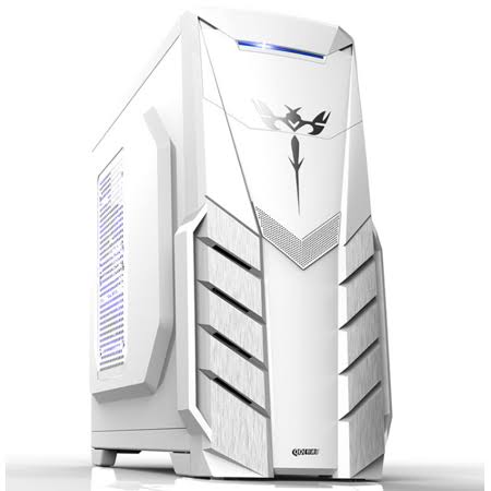 White Micro Transparent Panel PC Gaming Case X95651