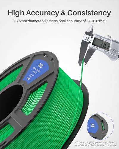 Black PETG Filament 1.75mm 2KG 2 Spool V3968