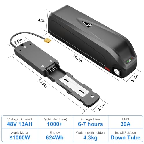 13Ah Electric Bike Battery with Base and Charger O194522
