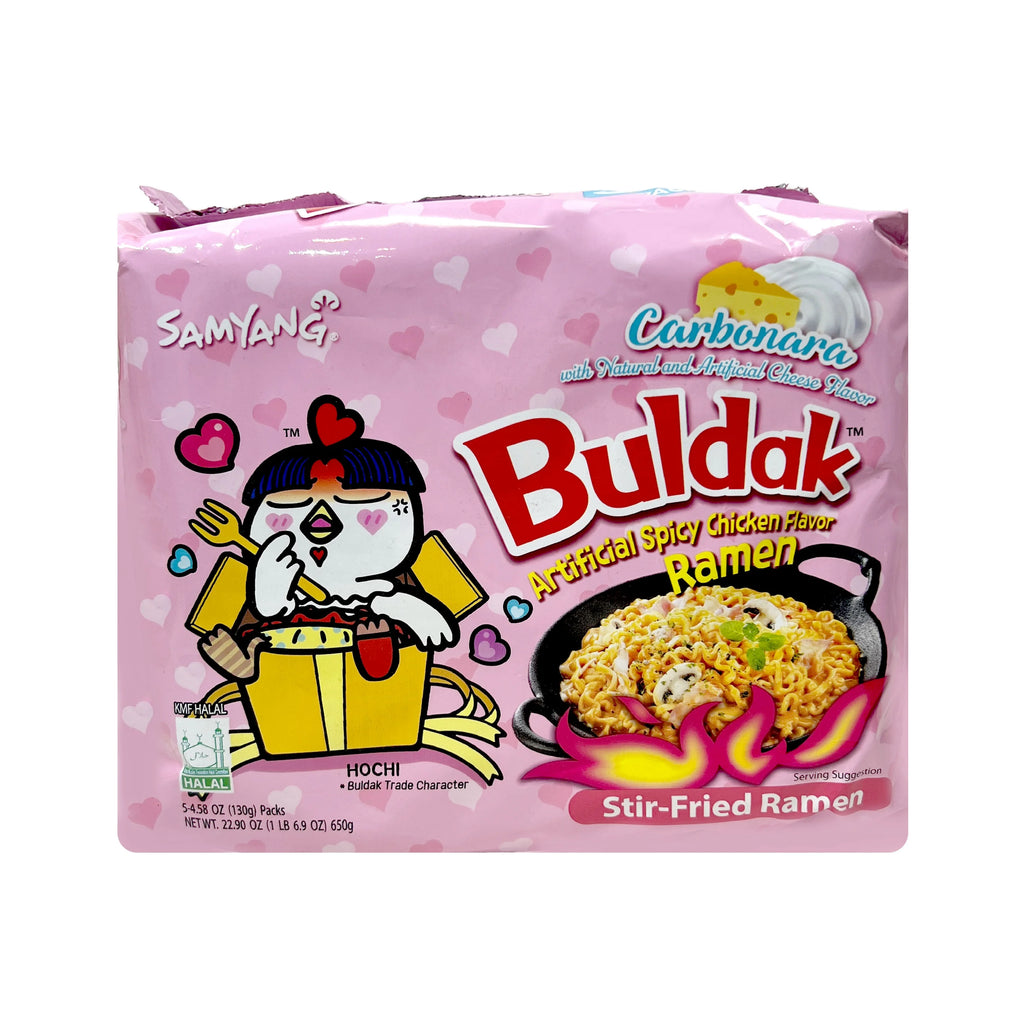 Buldak Carbonara Hot Chicken Flavor Ramen 2-PACK 22.90 Oz K192774
