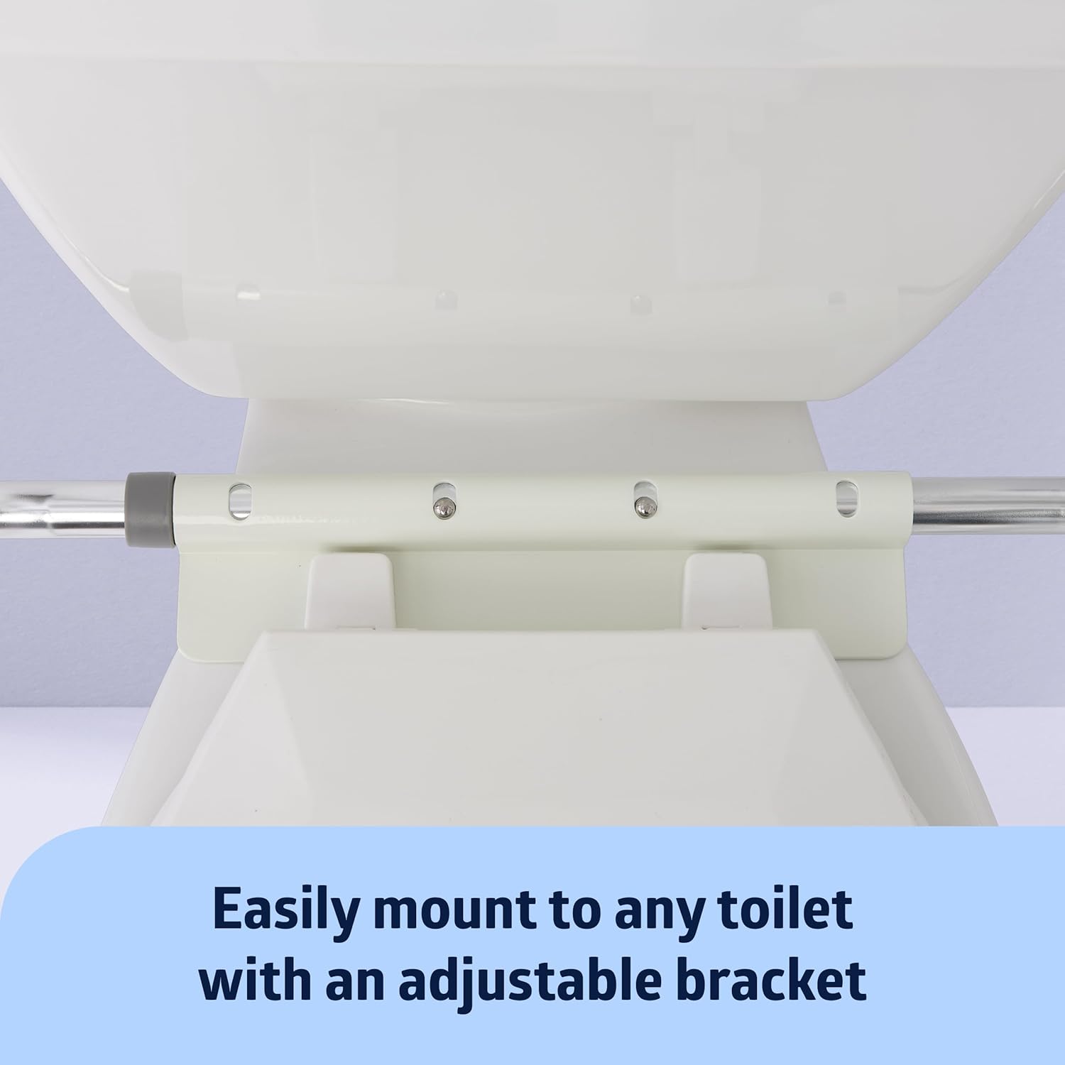 Height Adjustable Toilet Safety Rail with Armrests, 300 LB. Weight Capacity K9170