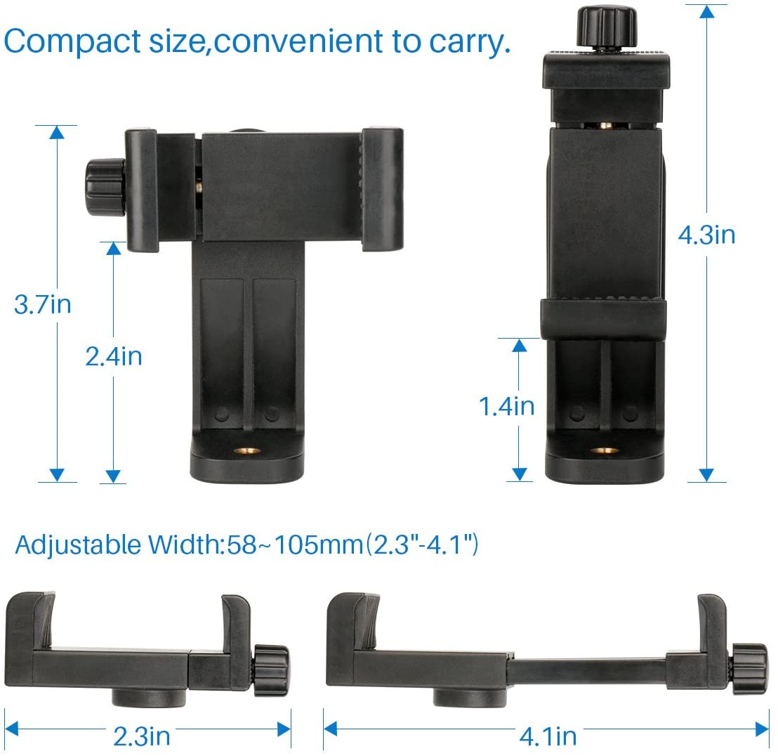 Universal Phone Tripod Mount Attachment with Wireless Shutter Remote L543