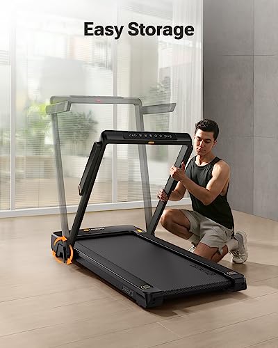 Walking Pad Treadmill with Incline, 2.5 HP Under Desk Treadmill, Foldable Compact Treadmill with LED Display Remote Control 265lbs Weight Capacity S26228