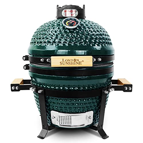 Red 13 inch Portable Ceramic Charcoal Kamado Grill N899