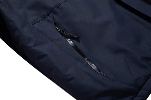 Men's Waterproof Ski Jacket Winter Snow Coat Hooded Raincoat J305