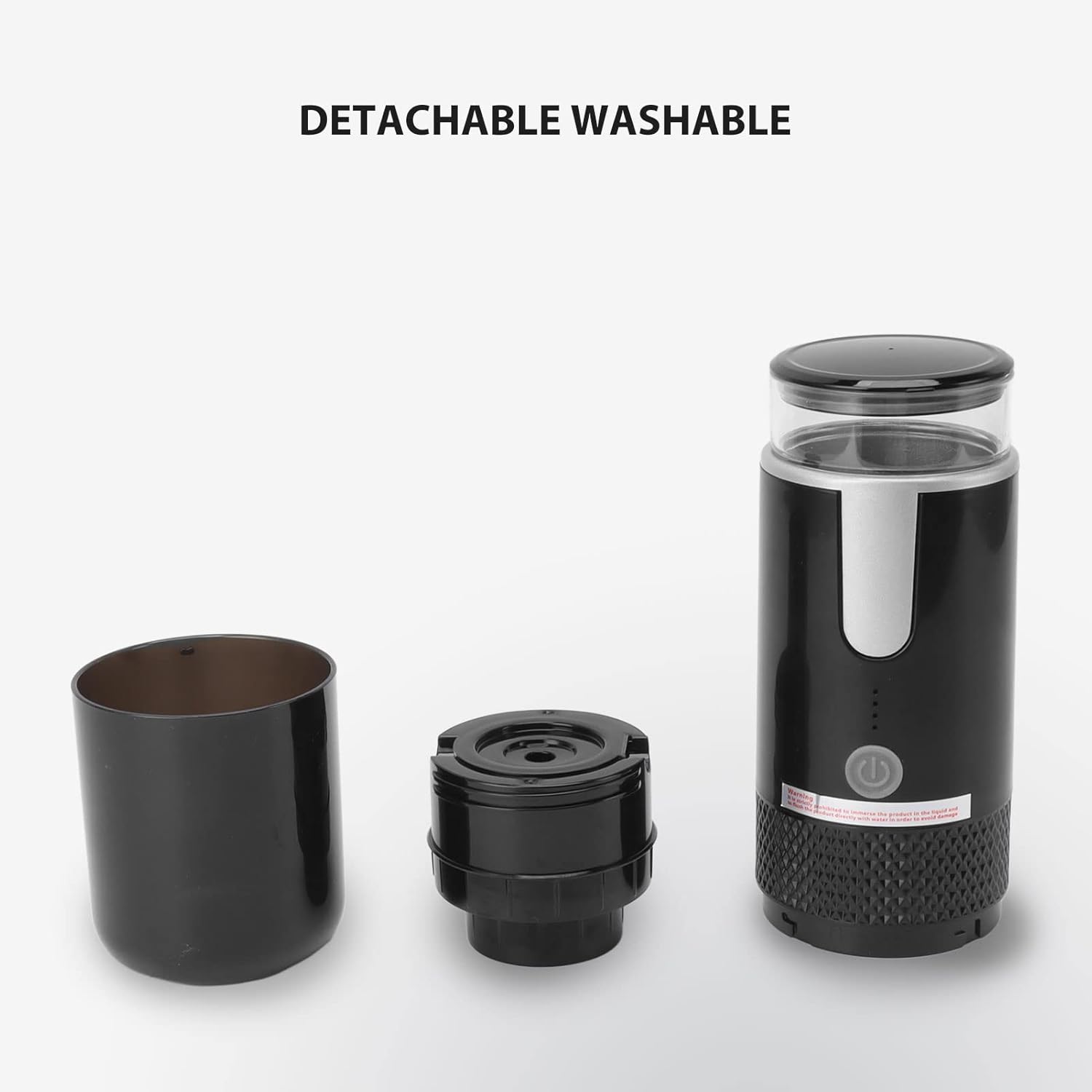 Portable Espresso Machine, Travel Coffee Maker Compatible with K Cup Capsules & Ground Coffee, 1200mah Battery, Handheld Single Serve Coffee Machine R280