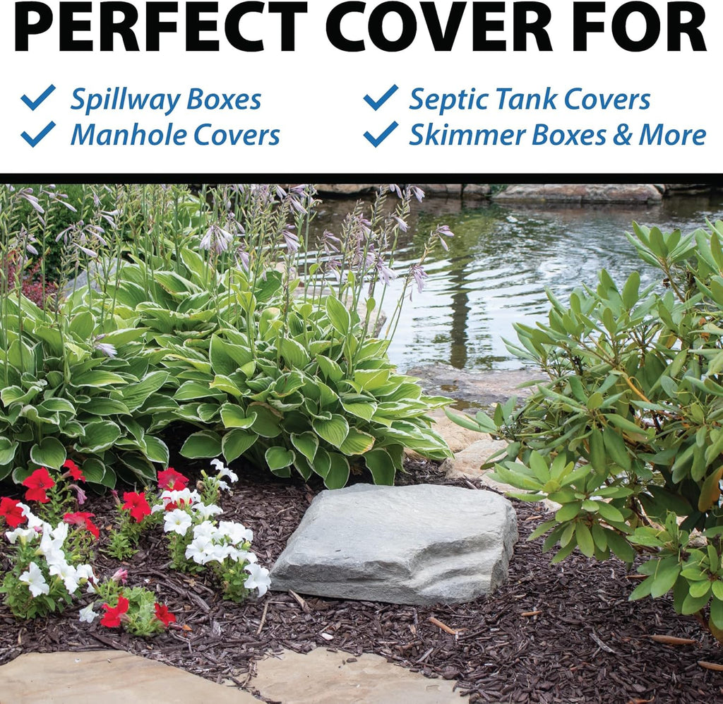 Grey Stone Faux Flat Rock Cover X988