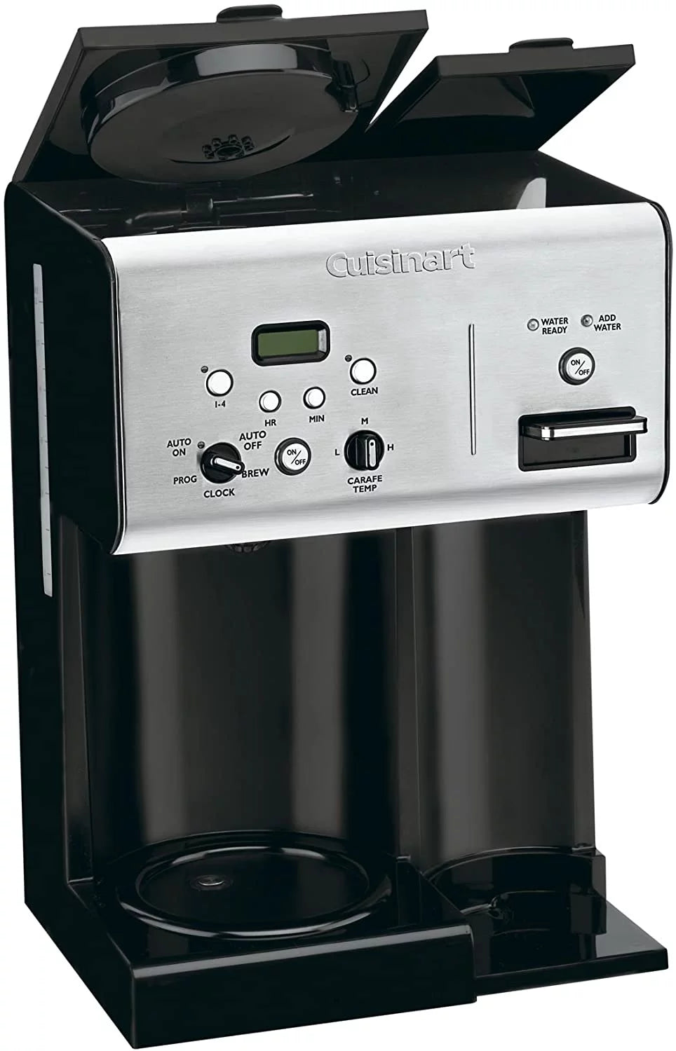 12-Cup Programmable Coffeemaker with Hot Water System, Black/Stainless N617