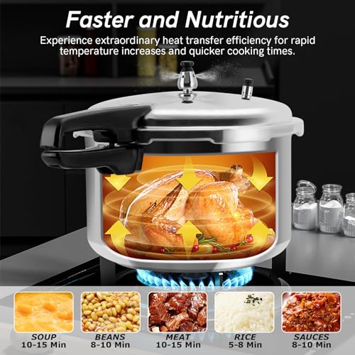 12 Quart Aluminum Pressure Cooker with Cooking Rack R38020