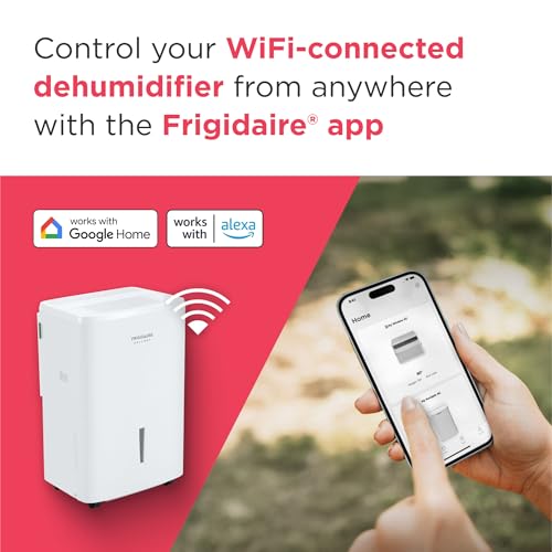 50-Pint Portable Dehumidifier with Wi-Fi, White G183