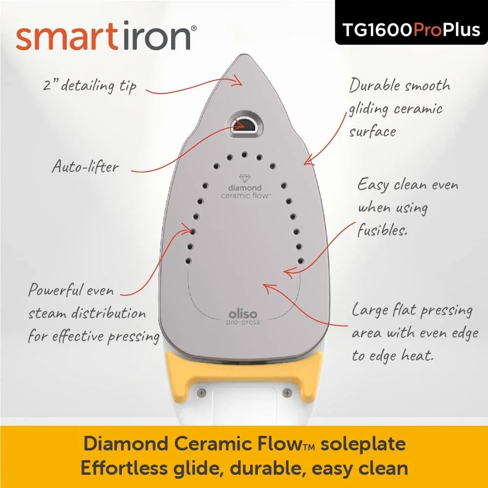 1800 Watt Yellow Steam Iron J561594