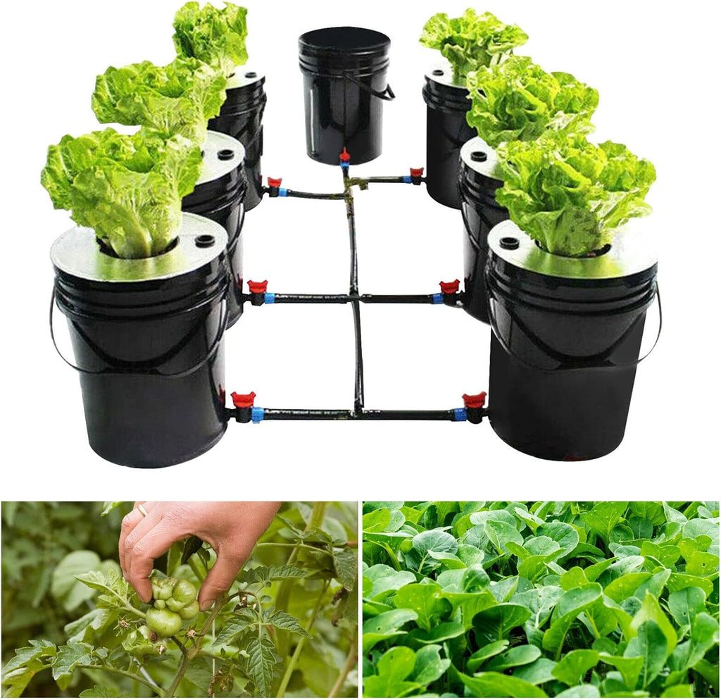 7 Bucket 5 Gallon Deep Water Culture Hydroponic System B8423