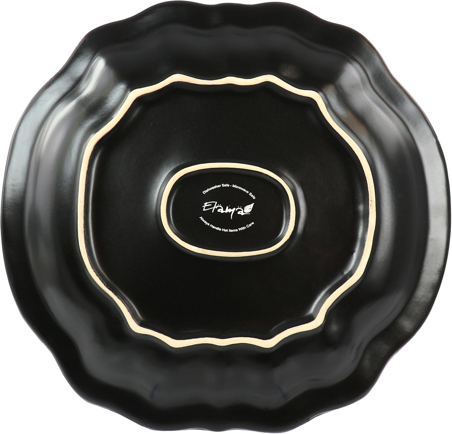 6 Piece Stoneware Dinner Plate Set Red D48888