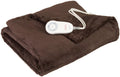 Electric Heated Throw Blanket Microplush Washable with 3-Heat Setting Auto-Off Controller C6960