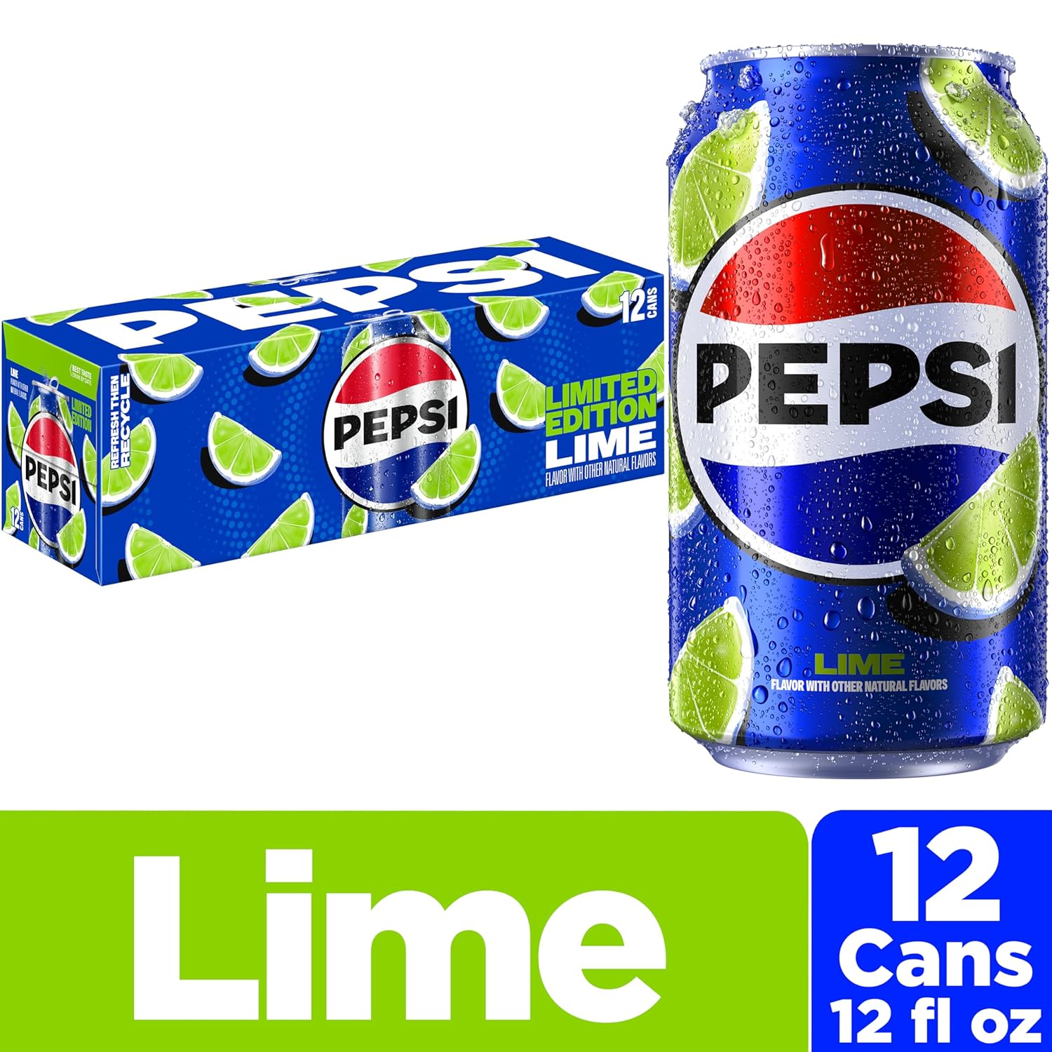 Lime 12 fl oz Cans 12 Pack Soda Pop L427195