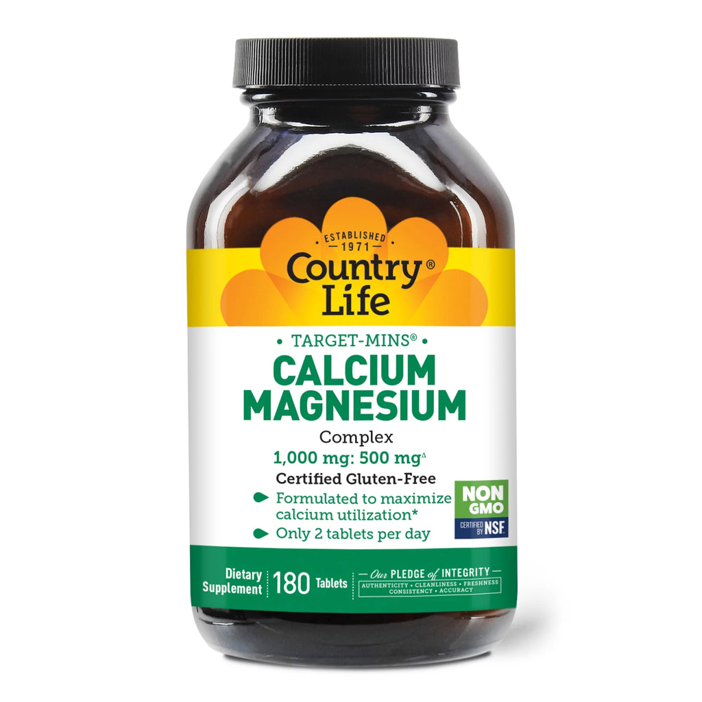 1,000 mg Calcium-Magnesium Complex, 180 Tablets E91819