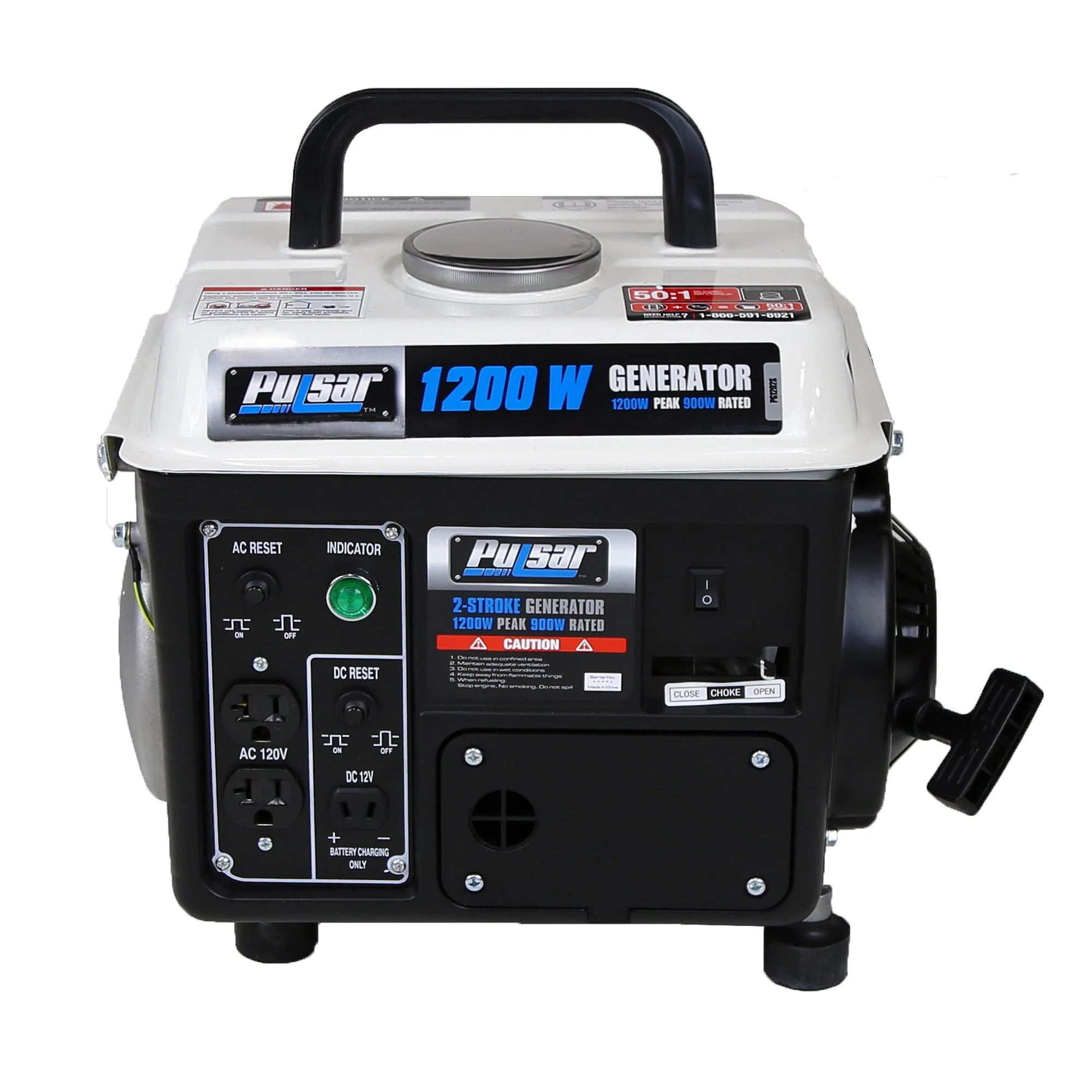 1200 Peak Watt 900 Running Watt Portable Gas Powered Generator M8080