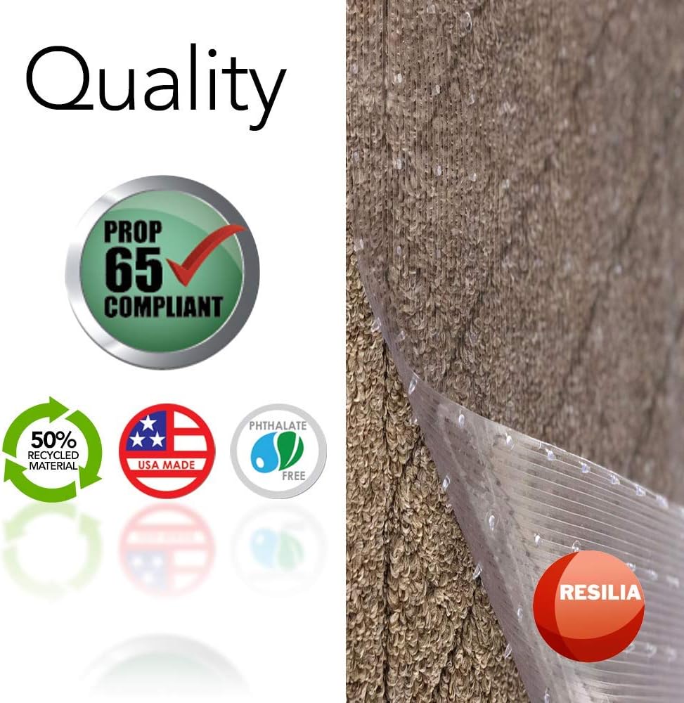 Clear Vinyl Plastic Floor Runner Protector 27 Inches Wide x 12 Feet Long Y3878