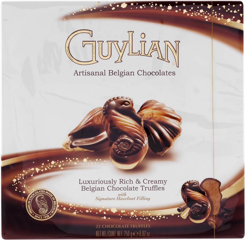 Belgian Seashell Truffles with Hazelnut Filling Chocolate, 8.8 Oz. E508550