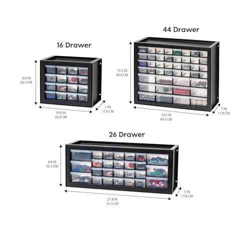 44-Drawer Black Hardware Storage Cabinet P489391