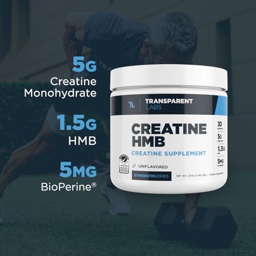 Creatine Monohydrate Powder with HMB, 30 Servings, Unflavored X14043
