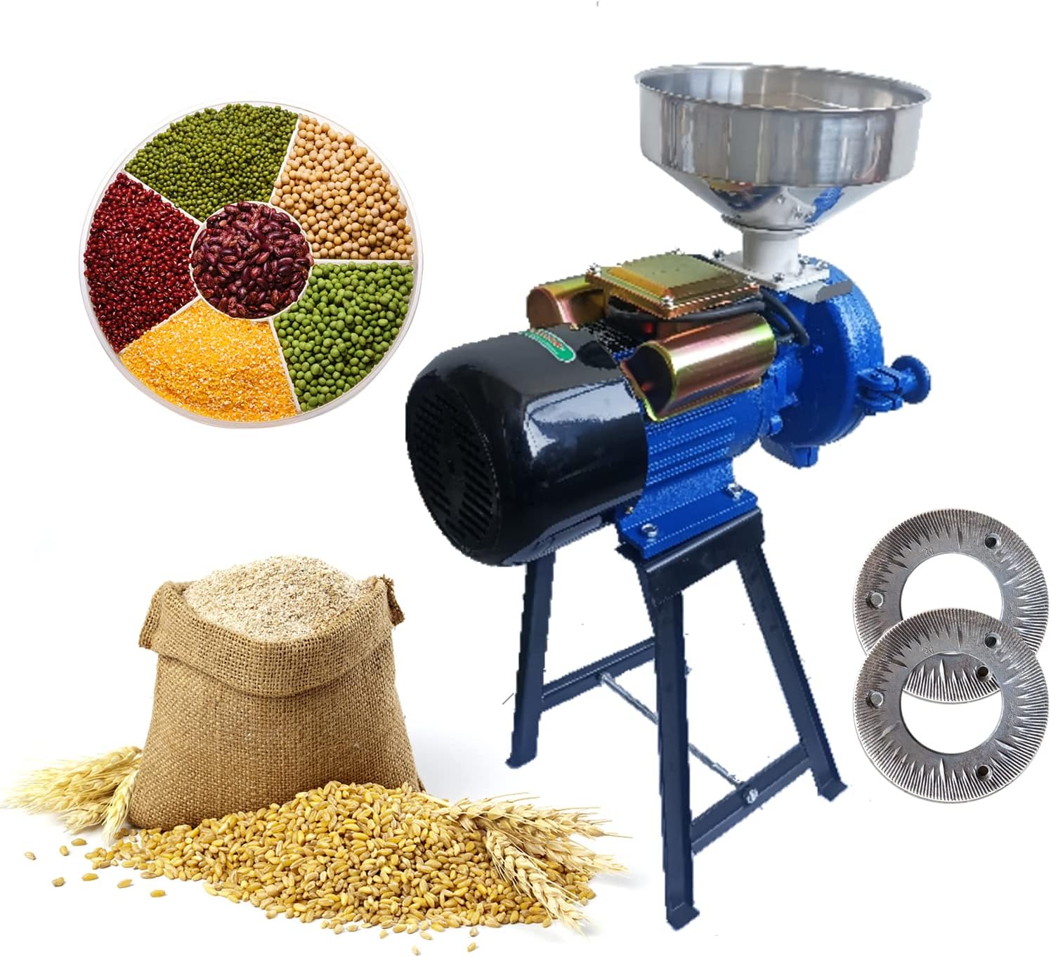 110V 3000W Electric Grain Mill Corn Grinder X92101