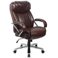 Brown Leather Executive Swivel Office Chair C475