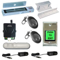One Door Access Control Electromagnetic Lock Kit with Wireless Receiver Remote and PIR Kit K82090