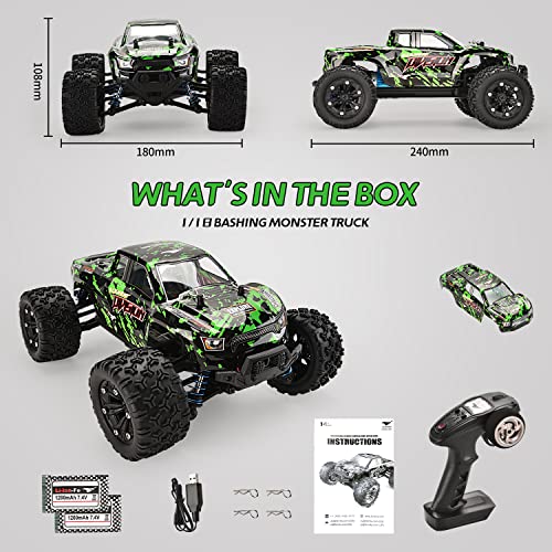 1:18 Scale 4WD RC Car with 2 Rechargeable Batteries M8288