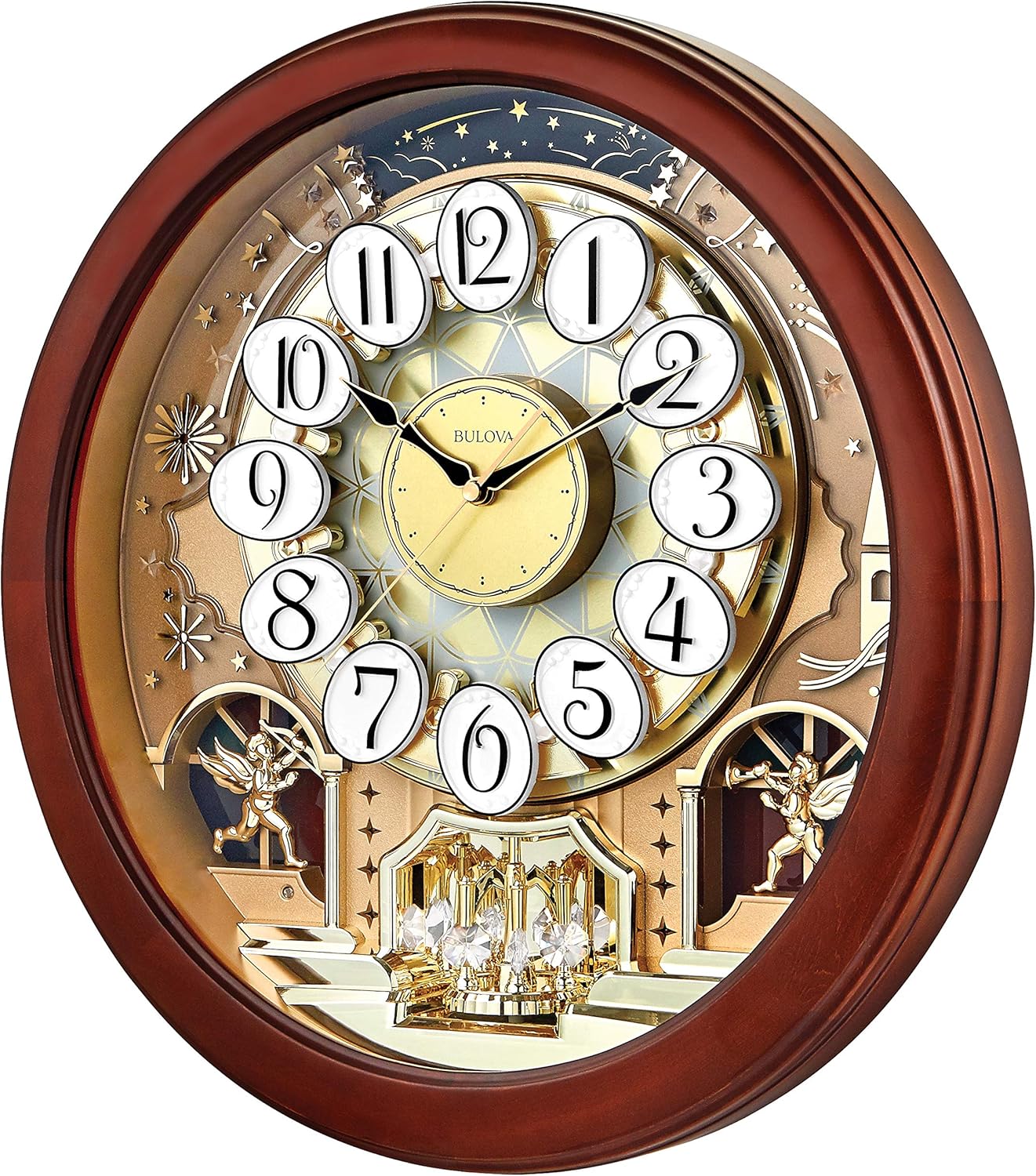 Brown Cherry Wall Clock A6451