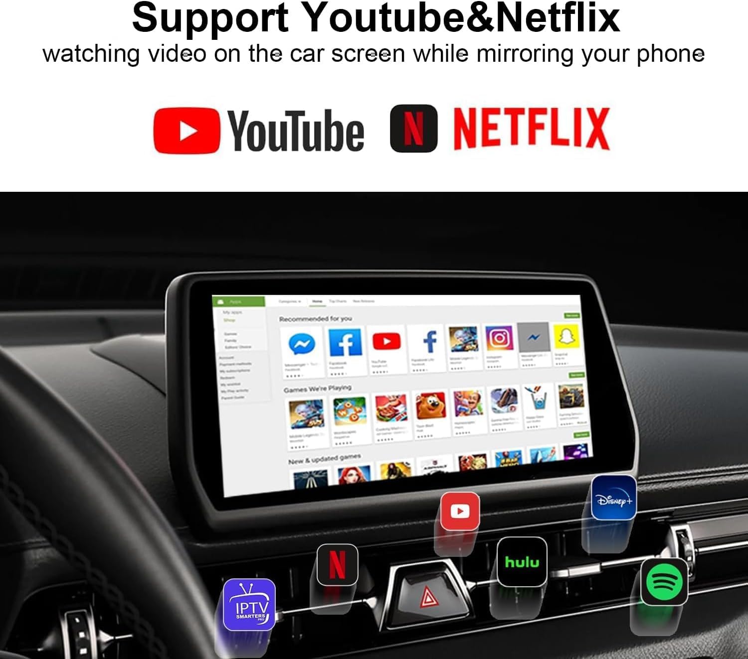 Wireless Carplay Adaptor Android Auto Dongle S2144