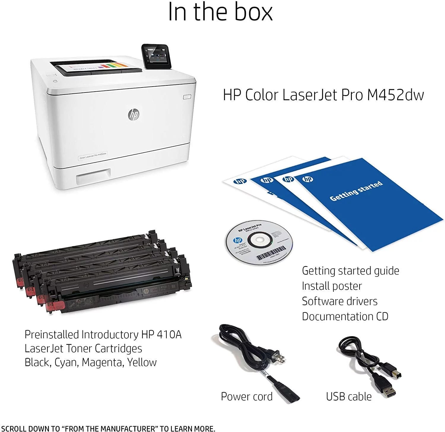 Wireless Color Laser Printer with Duplex Printing N66023