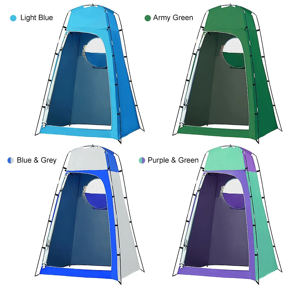Portable Outdoor Shower Toilet Changing Room Tent with Removable Bottom J29056
