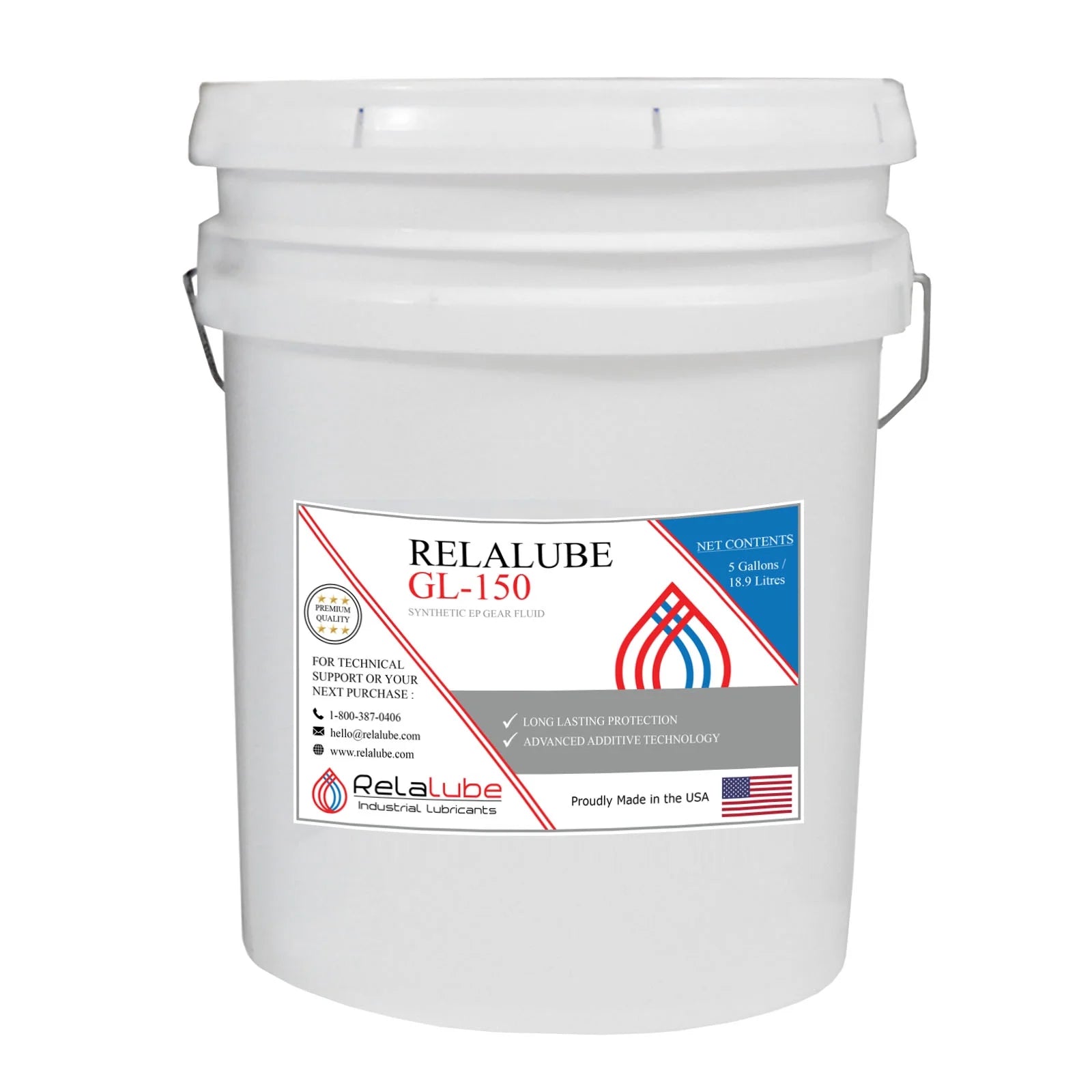 Synthetic EP Gear Fluid, ISO VG 220 - 5 Gallon Pail Y63294