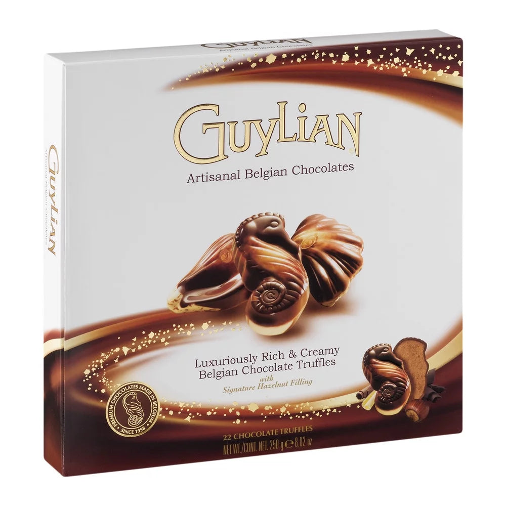 Belgian Seashell Truffles with Hazelnut Filling Chocolate, 8.8 Oz. E508550