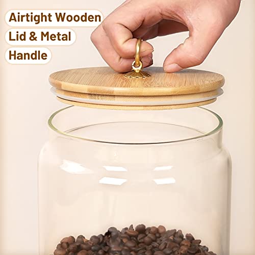 1 Gallon Glass Food Storage Jars with Bamboo Lids Z819205