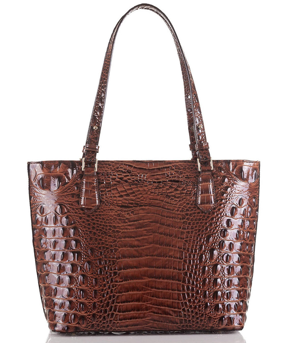 Medium Misha Embossed - Pecan/Gold J4818
