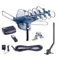 Outdoor TV Antenna, Long Range, 360° Rotation, 4K 1080P VHF UHF, with Remote and 40ft RG6 Coax Cable P8444