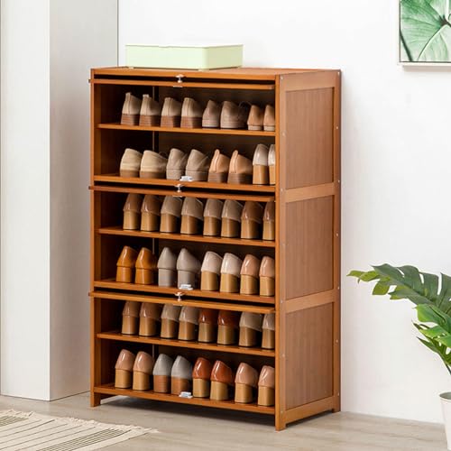 Bamboo Shoe Storage Cabinet with Flip Door N37774