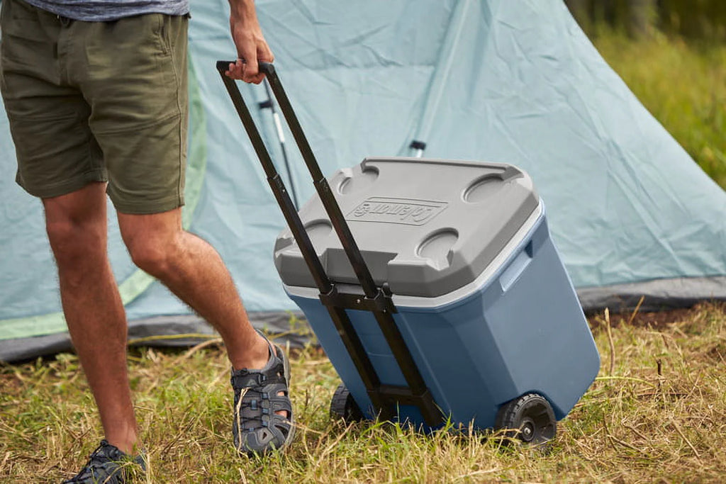 60QT Hard Chest Wheeled Cooler, Lakeside Blue Q4608