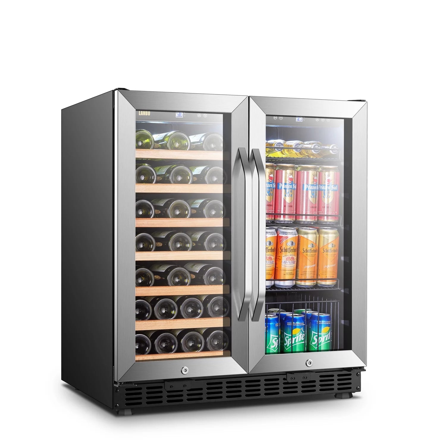 70 Can 33 Bottle Under Counter Dual Zone Wine Refrigerator 30 inch Width V667789