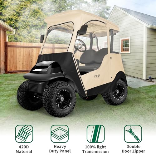 2 Passenger Waterproof Golf Cart Enclosure U736