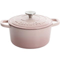 Blush Pink 5 Quart Enamel Cast Iron Dutch Oven R9738