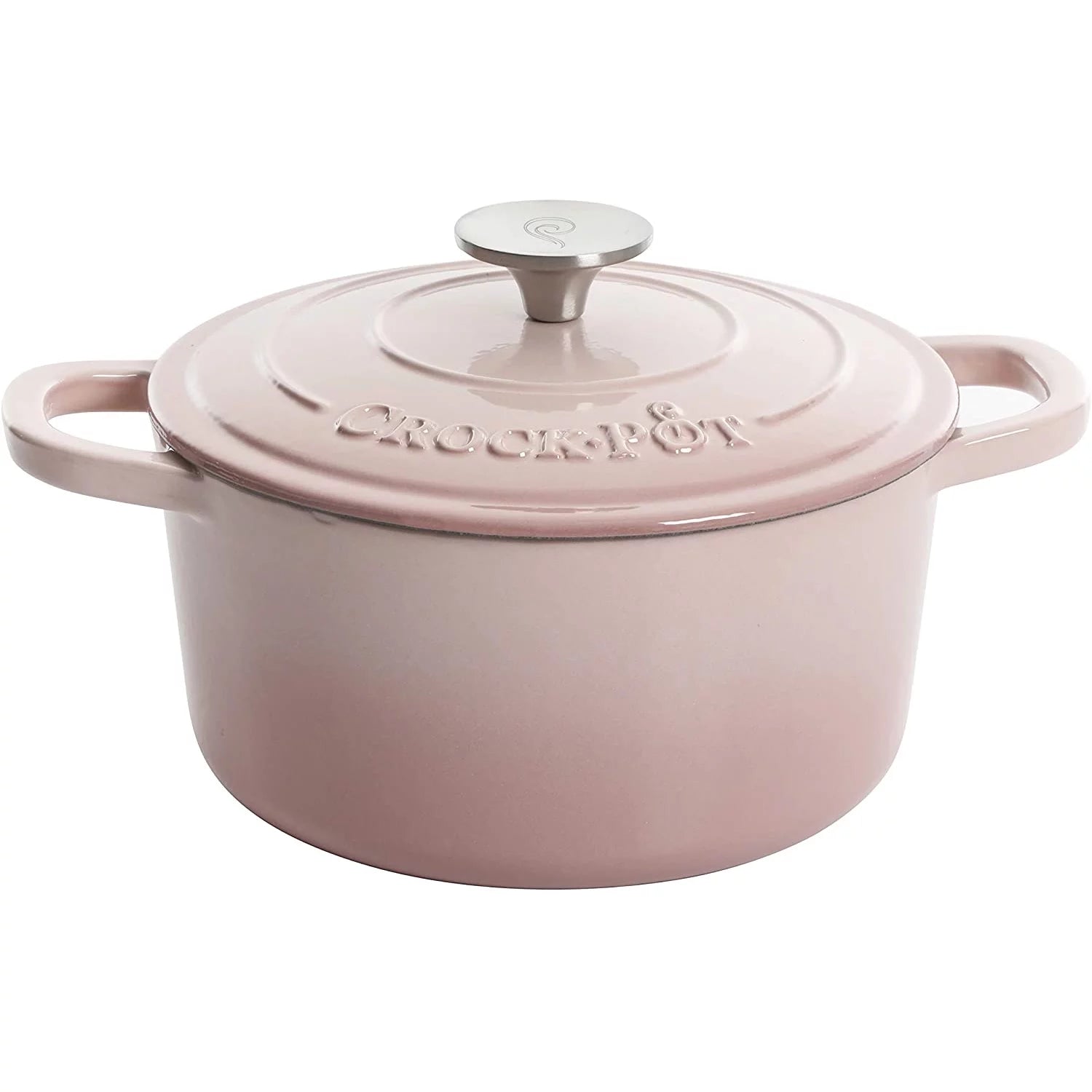 Blush Pink 5 Quart Enamel Cast Iron Dutch Oven R9738