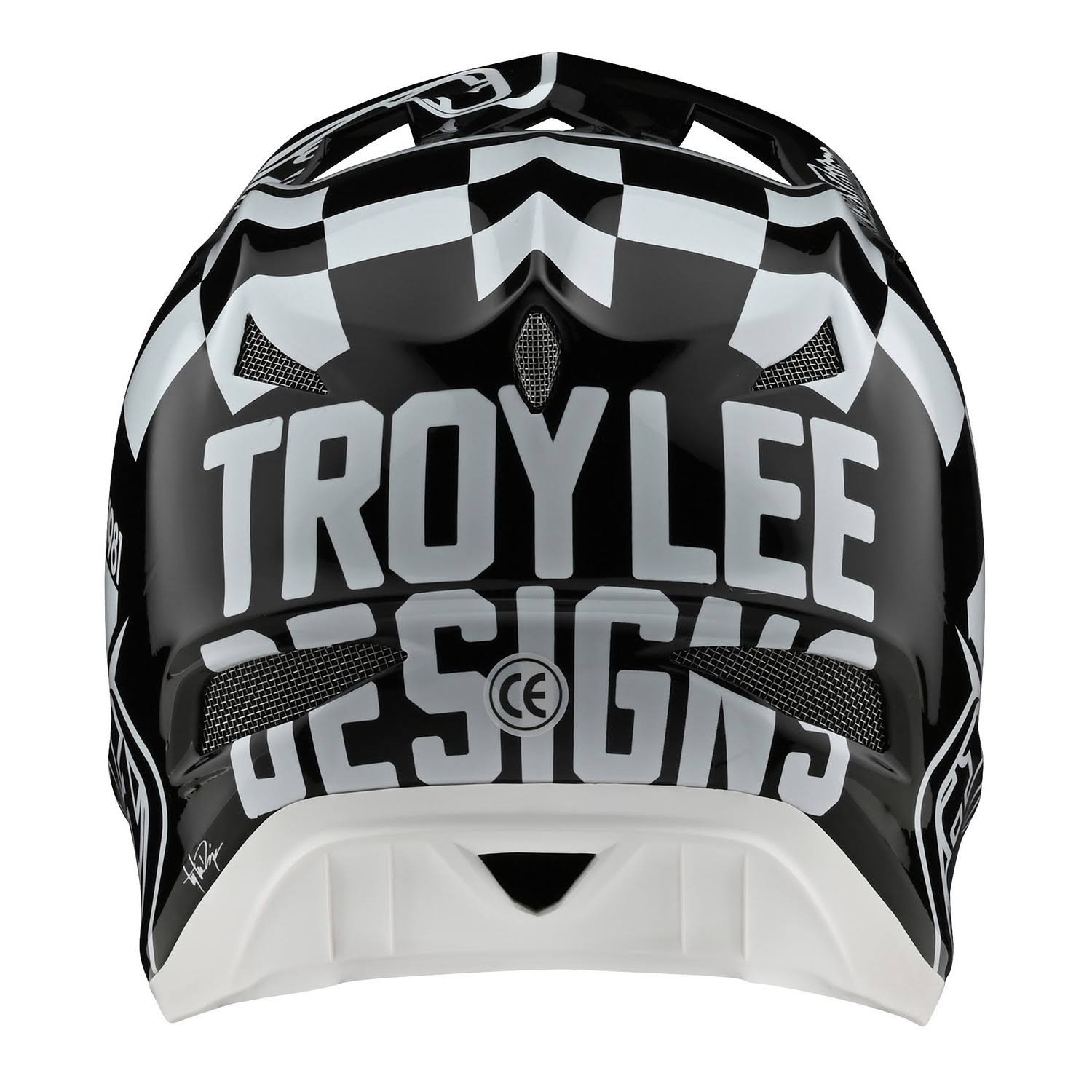 White-Black D3 Fiberlite Helmet - XL N230415