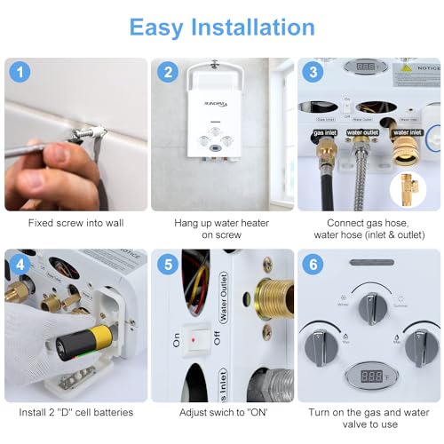 6L 1.58GPM Propane Tankless Water Heater M879