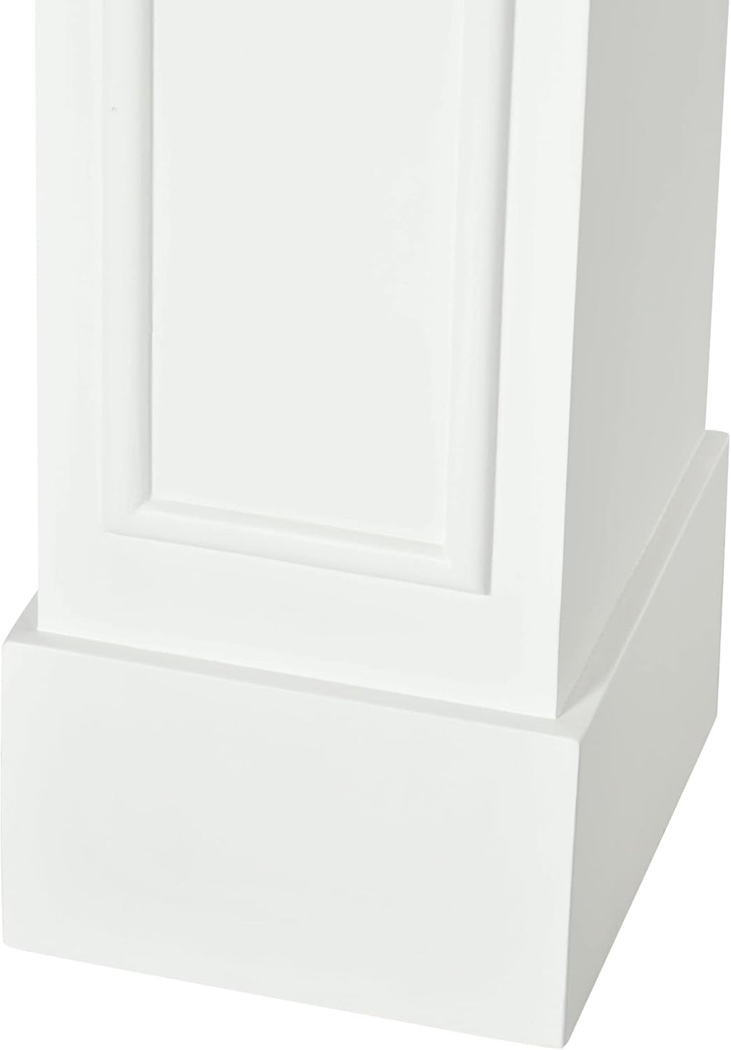 White Fireplace Mantel with Decorative Pattern Interior Width 29" P123497
