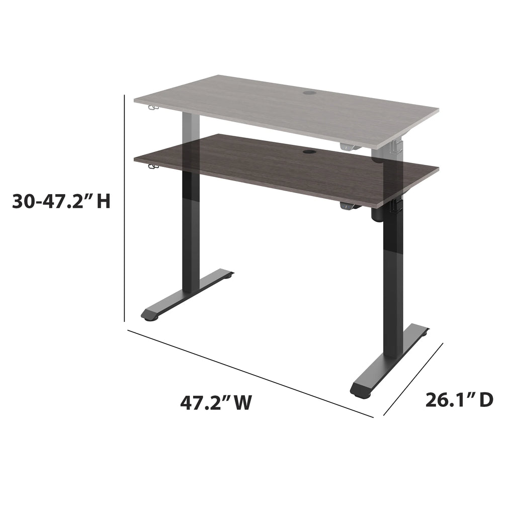 Adjustable Height Desk Ash Gray Oak R2791