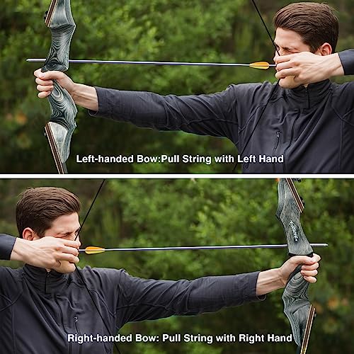 Black Hunter Takedown Recurve Bow, 60" F46699